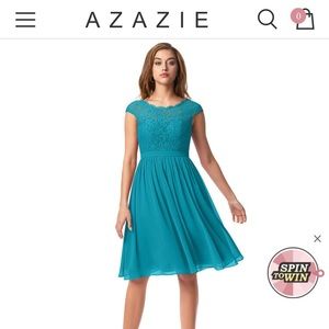 Azazie Shivani Jade dress size A4